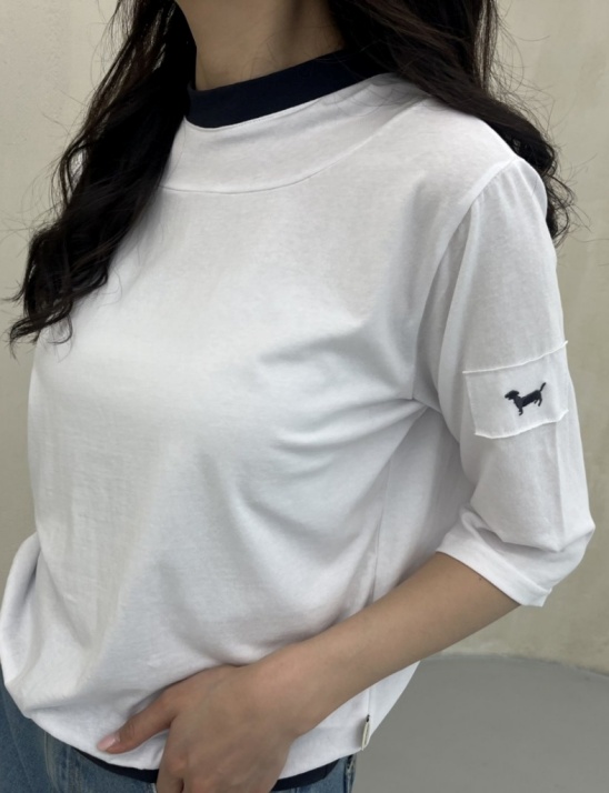 배색 후드 5부티