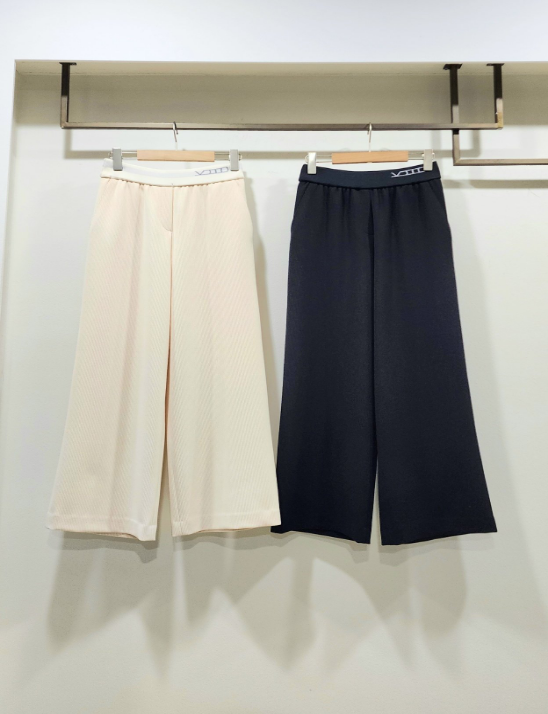 구 니트 레터링 잔골지 슬랙스