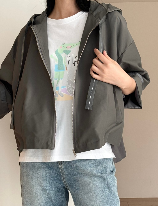 알만후드바람막이야상