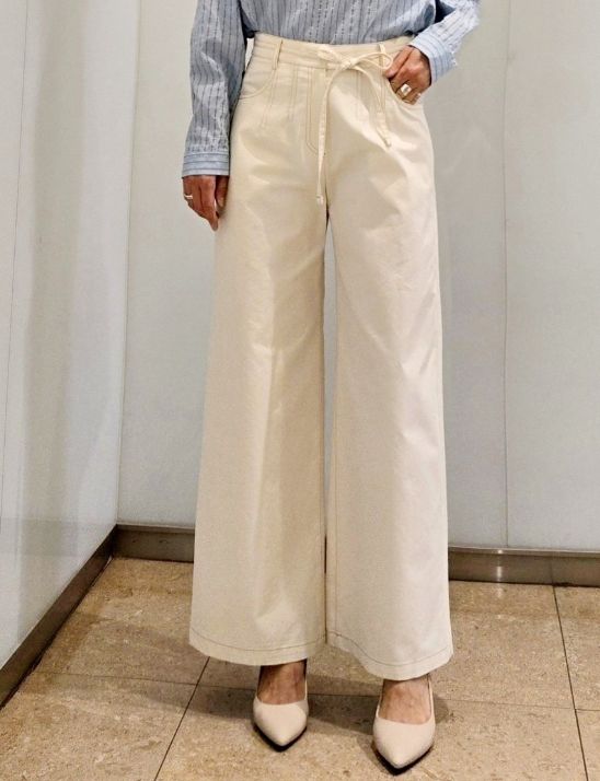 타벨트끈데님와이드