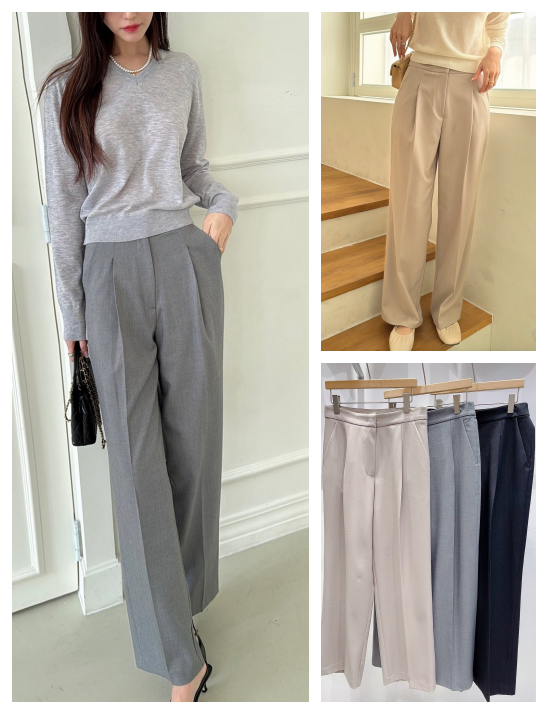 루즈핏 밴딩슬랙스