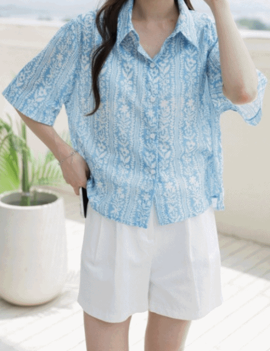 페리 블라우스 셔츠