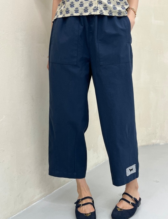 린넨 다트 바지