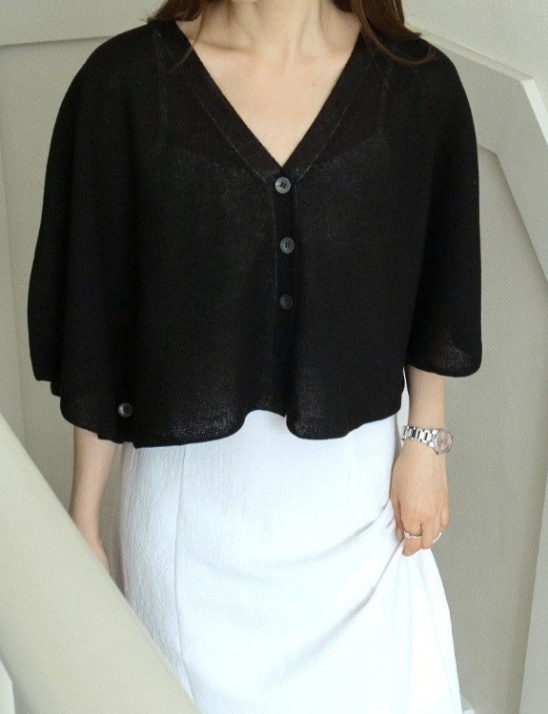 홀가먼트 어브제 니트 가디건