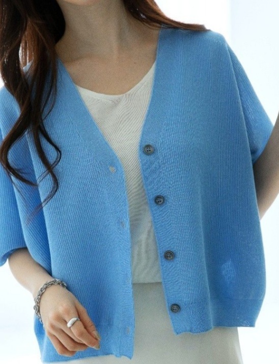 홀가먼트 다즐링 니트 린넨 가디건