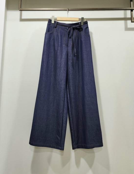 벨트끈데님와이드슬랙스