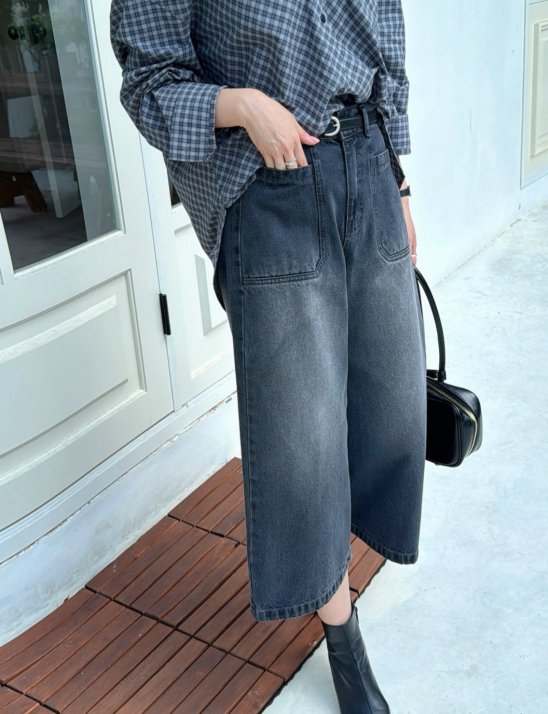 백밴딩 버뮤다데님