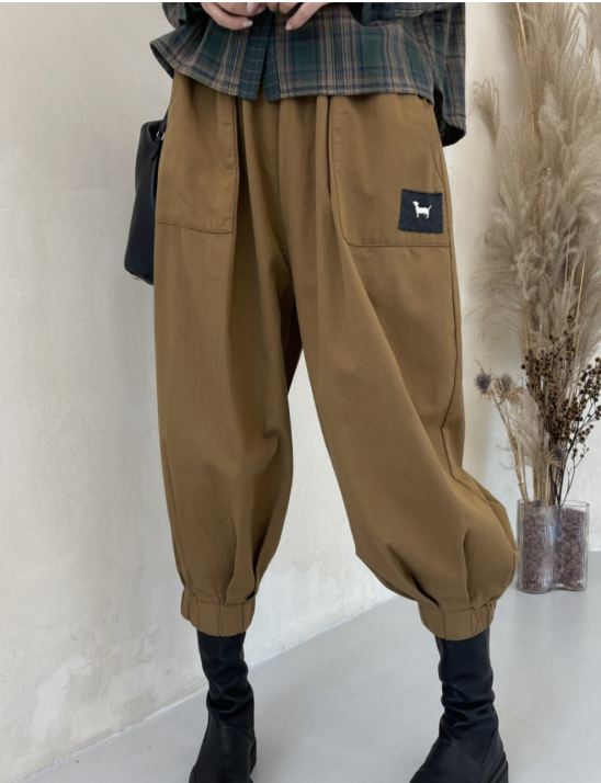 코튼포켓항아리바지