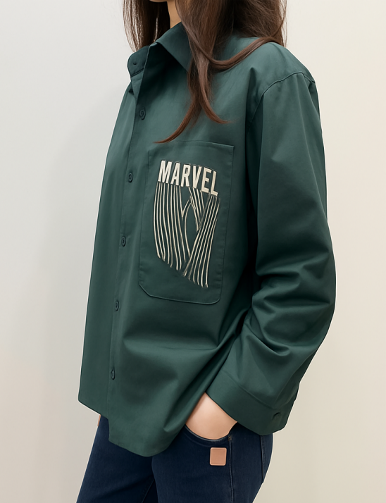 포켓셔츠겸아우터