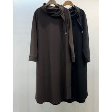 ​​루프 터틀넥 기모원피스