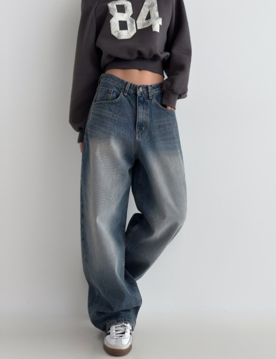 804번 와이드 통일자 팬츠 데님